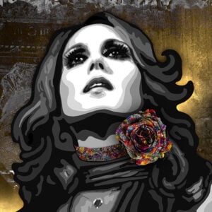 Kristel Bechara depicts jewel of Lebanon Fairuz, arab world’s most listened to singer, in this contemporary art painting
