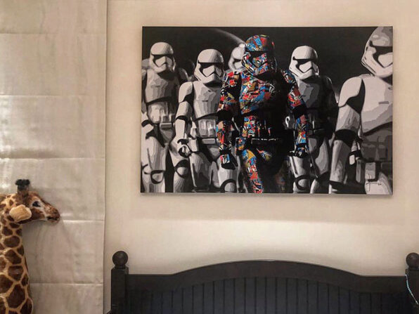 First Order Stormtroopers is a painting from the superheroes art collection by Kristel Bechara. Worolwide delivery available!