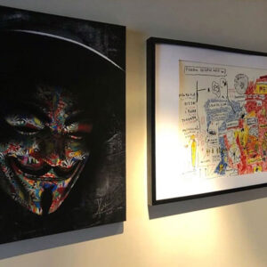 Guy fawkes,the conspirator in the failed Gun-Powder Plot, is portrayed in this painting of the superheroes art collection. Worlwide delivery!